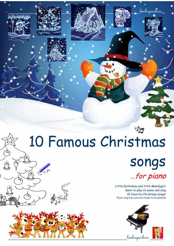 10 FAMOUS CHRISTMAS SONGS FOR PIANO - ΛΕΝΚΑ ΠΕΣΚΟΥ ebook